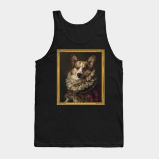 Royal Regalia: Corgi Princess Portrait (Framed) Tank Top